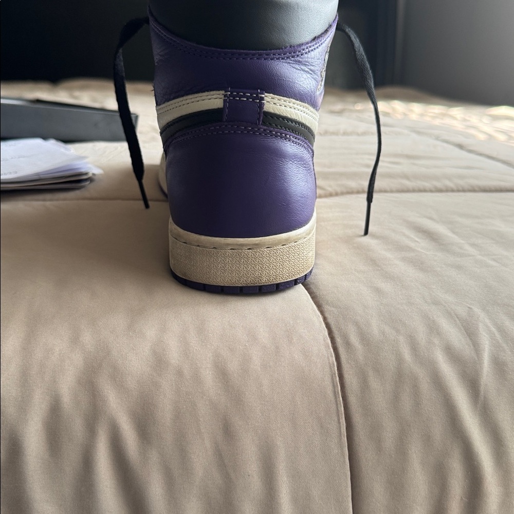 Nike Air Jordan 1 High Court Purple Black White - Picture 3 of 4